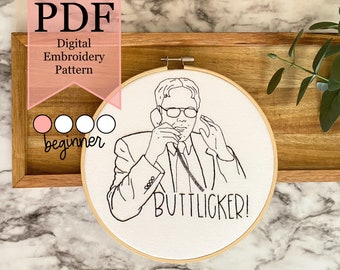 Dwight Schrute -- The Office (EE.UU.) [ B**tlicker ] Patrón de bordado PDF
