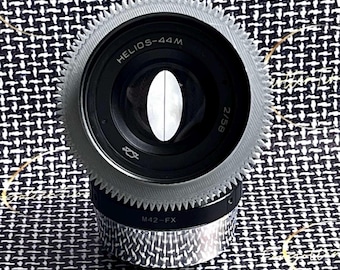 アナモフィックレンズ ヘリオス カメラレンズ アナモフィック レンズ Helios 44 M 2/58 mm シネ モッド (FujiFilm FX
