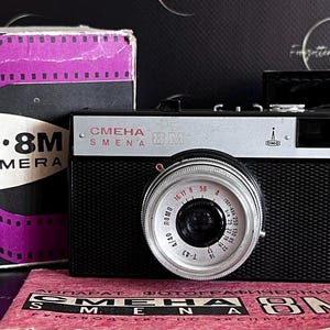 Smena-8M LOMO Film camera with LOMO T-43 40mm/4 lens, vintage camera