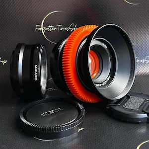Anamorphic Lens Helios-44M 2/58mm with Sony E NEX Adapter, Vintage Lens with Oval Bokeh Effect and Amber Tone