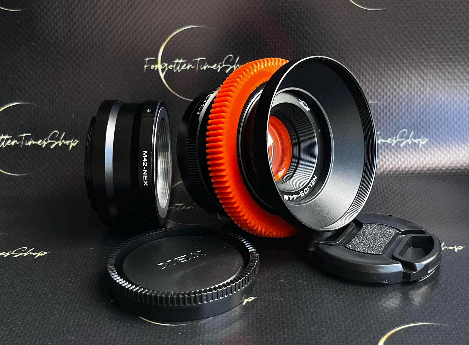 Anamorphic Lens Helios-44m 2/58mm With Sony E NEX Adapter, Vintage