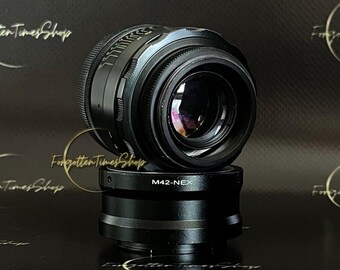 Helios-44-2 KMZ 58mm F2 Lens With Sony E NEX Adapter, Soviet