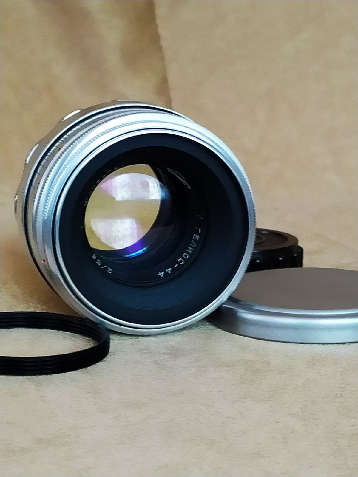 美品+ シルバー Helios-44 58mm f2 8枚羽　M39 M42 2 Silver Helios 44-2 (f/2, 58mm). Serviced. Bokeh portrait