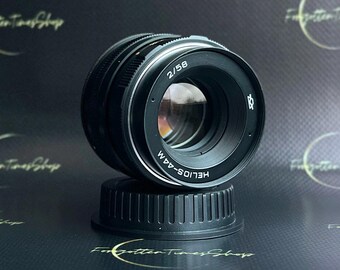 Helios-44 M 2/58 mm レンズ、Canon EF アダプター付き、Helios-44 M