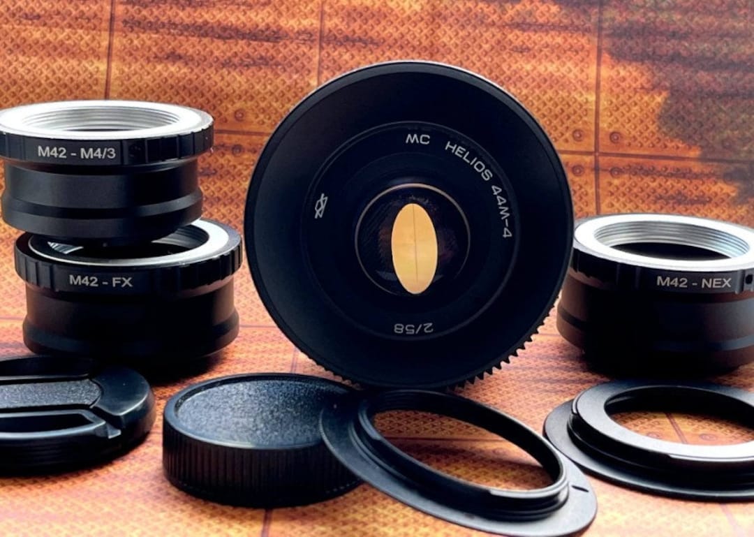 Anamorphic Lens Helios-44m-4 2/58 Mm Cine Mod With Any Adapter of