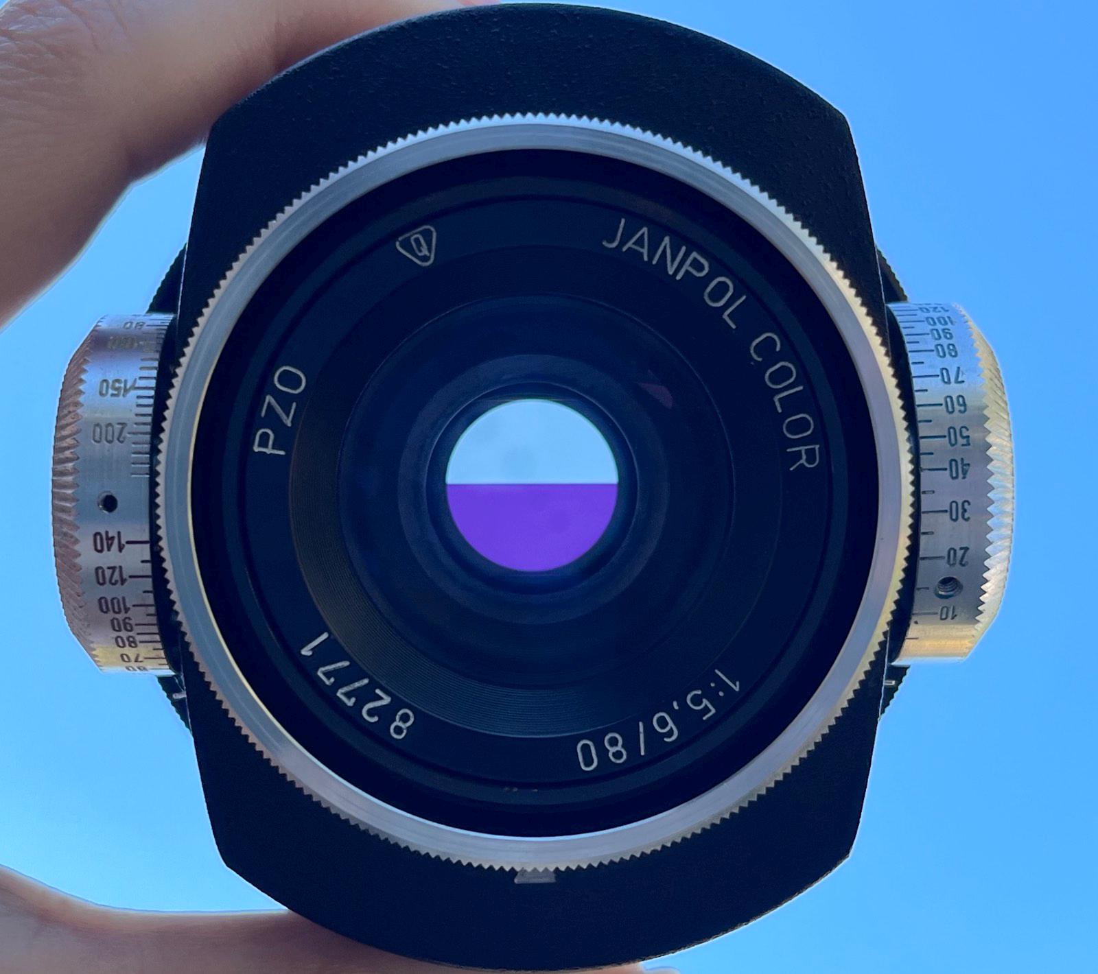 JANPOL COLOR PZO 1:5.6/80 M42マウント付きヴィンテージ引伸レンズ