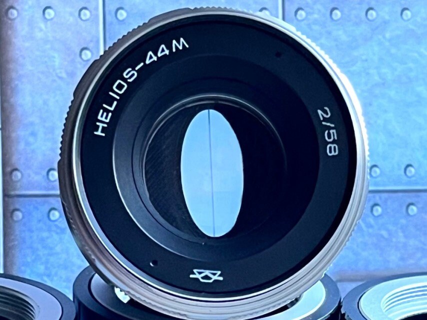 Anamorphic Lens Helios 44M 2/58mm M42, Silver Lens, With Any