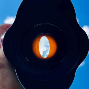 Аnamorphic lens Helios-44M-4 2/58, vintage lens, Helios lens with oval bokeh effect and amber tone and with any adapter of your choice