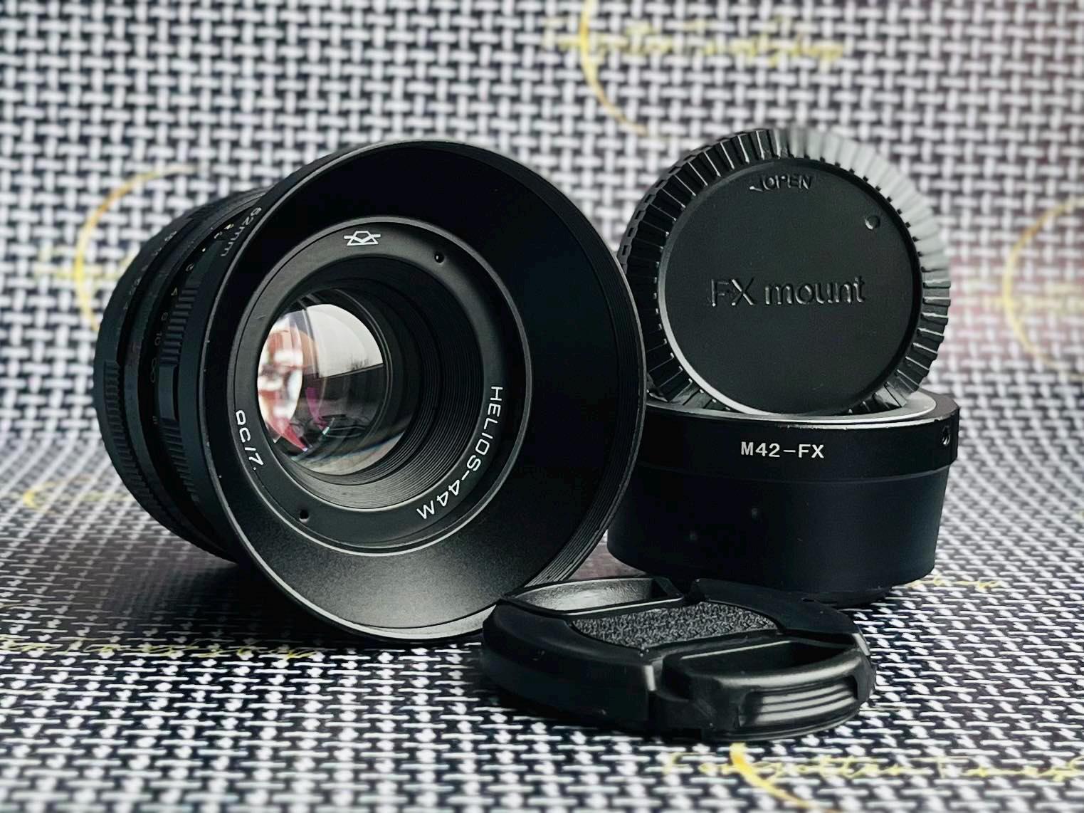 Helios-44m 2/58mm Lens With Fujifilm FX Adapter, Vintage Helios