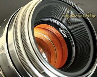 Anamorphic Lens Helios-44-2 KMZ 58mm F/2.0, Amber Flash With