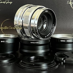 Petzval - 改良型 Helios-44 M-4 KMZ 2/58 mm レンズ、渦巻きボケ、お好みのアダプター付き Petzval スタイルのビンテージ レンズ