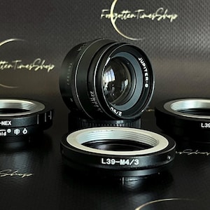 JUPITER-8 2/50 KMZ vintage lens for rangefinder mirrorless cameras with M39 mount and any adapter of your choice