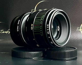 Objectif Helios-44-2 KMZ 58 mm f/2 avec adaptateur M42–Micro 4/3, objectif Helios vintage