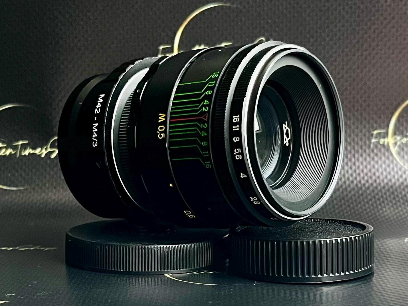 Helios-44-2 KMZ 58 mm f/2 レンズ（M42-Micro 4/3 アダプター付き