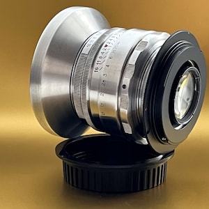 HELIOS-44-2 58 mm f/2.0 アナモルフィック レンズ、シネ モッド、Canon EF マウント、楕円形のボケとフレアが特徴の有名なアナモルフィック レンズ