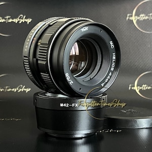 HELIOS-44M-4 lens 58mm f./2 with M42-FX adapter