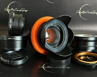 アナモフィックレンズ ヘリオス カメラレンズ アナモルフィックレンズHelios-44 M 2/58 mmシネモッド、Canon EF
