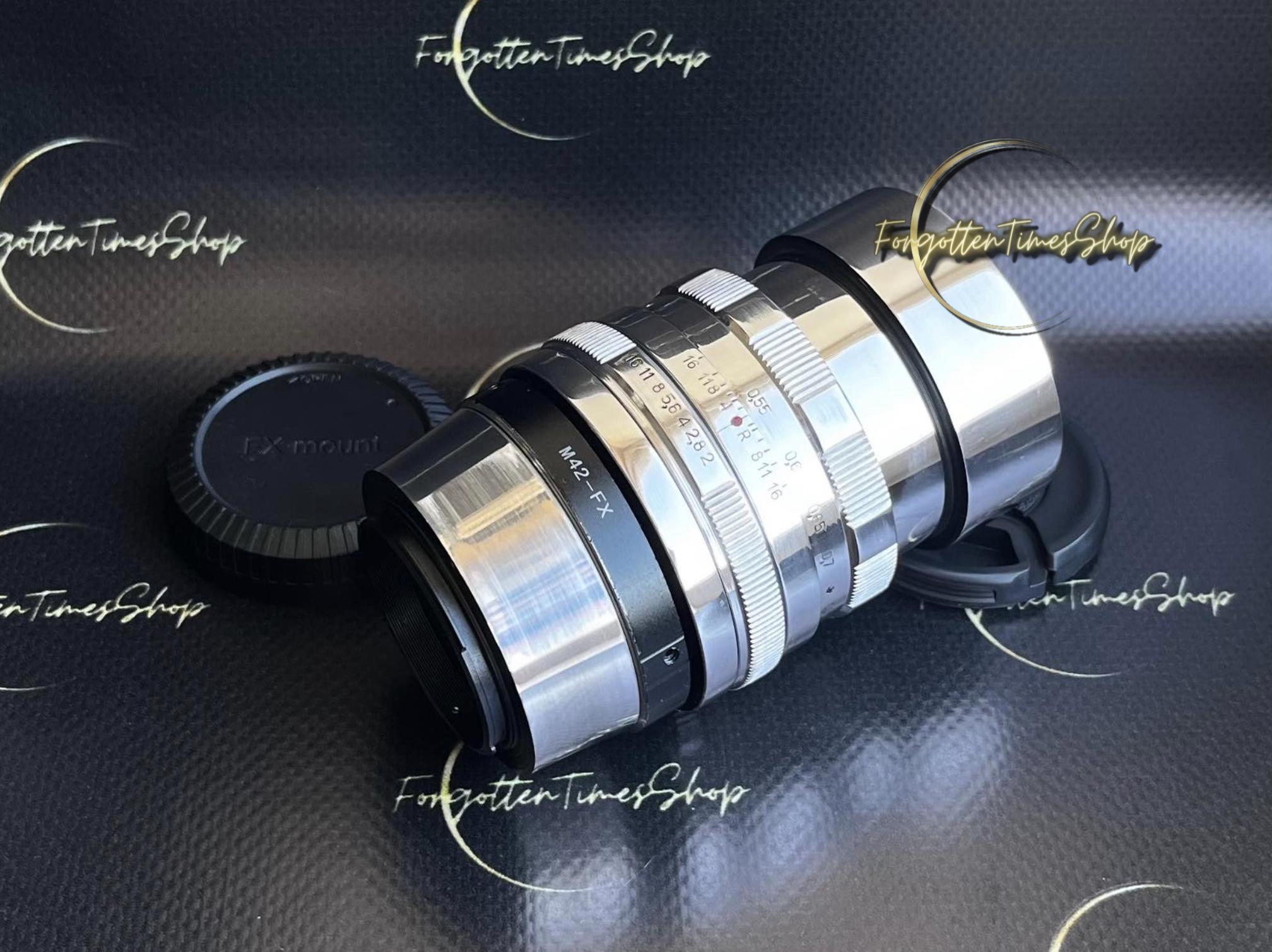 Helios 44 M 2/58 mm 希少レンズ、FujiFilm FX アダプター付き