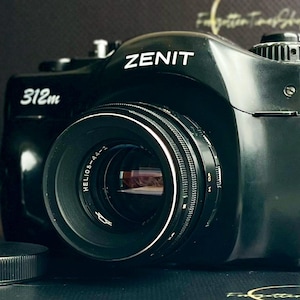 Zenit 312M Vintage 35mm Film Camera with Helios-44-2 KMZ 58mm f/2 Lens, Soviet SLR USSR