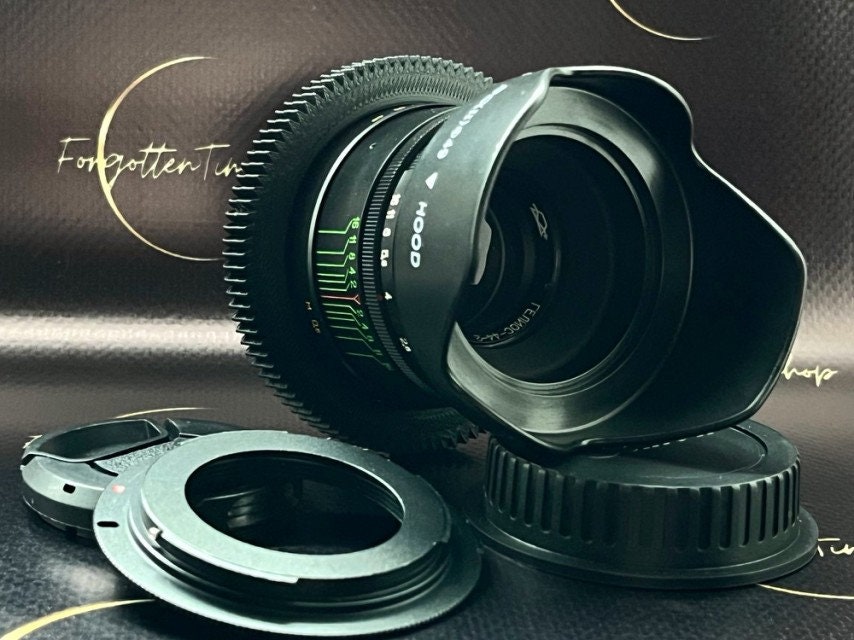 アナモフィックレンズ Helios-44-2 58 mm f/2.0 シネモッド、Canon EF