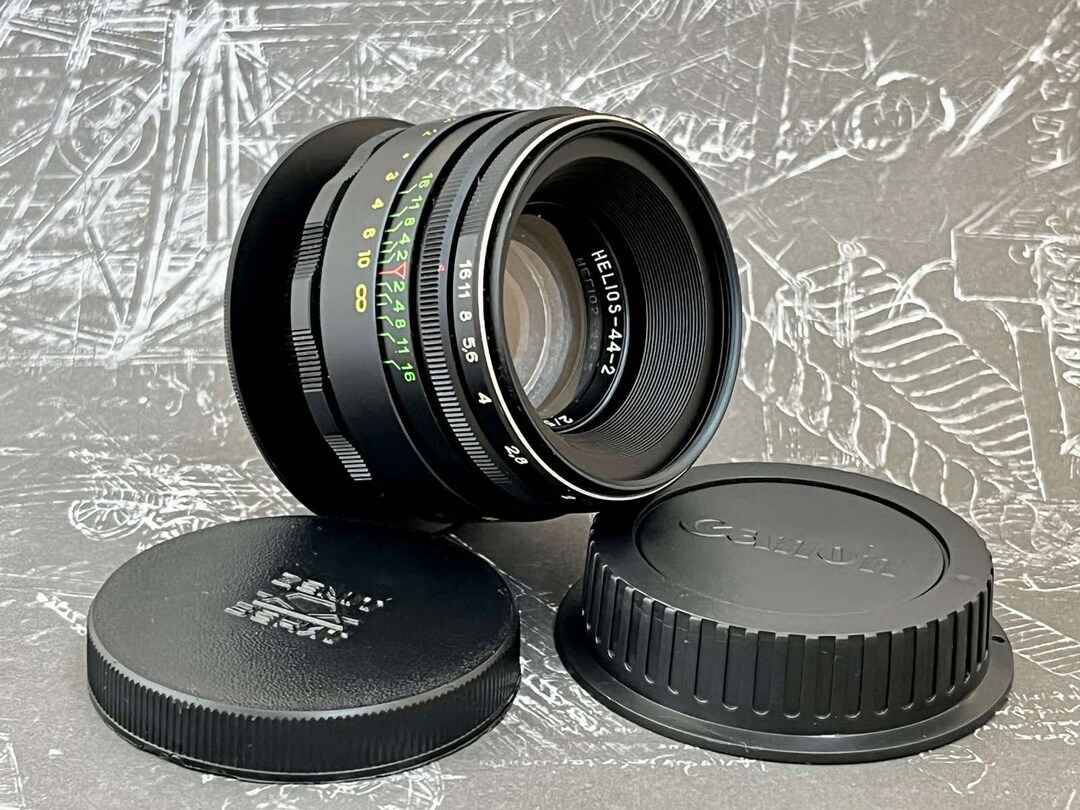 Lens Helios442 58mm F2, Adapter Canon EOS, Vintage Lens, Soviet Lens