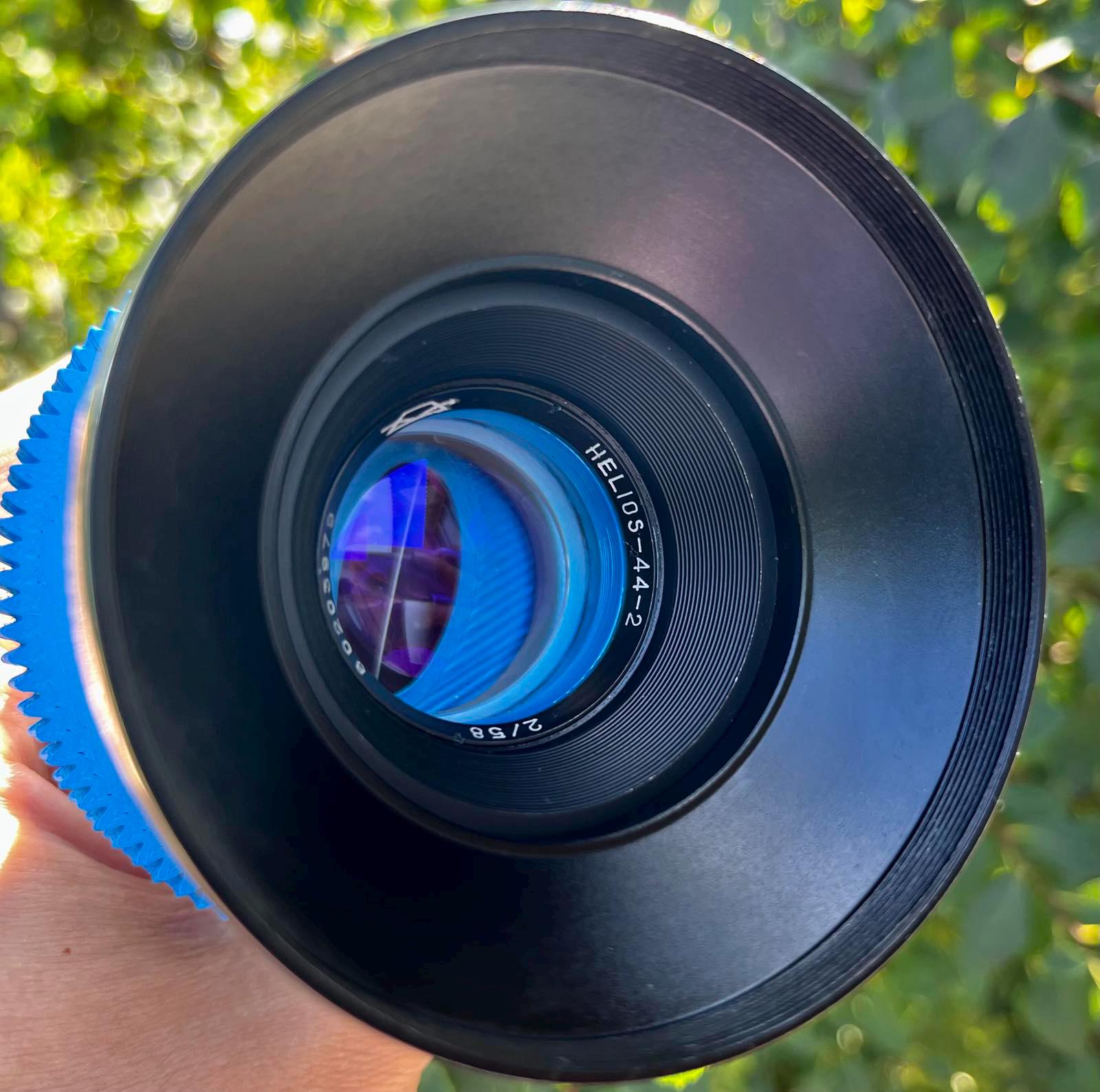 アナモルフィックレンズ Helios 44-2 KMZ 58 mm f/2.0 シネマレンズ