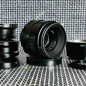 Helios 44-2 KMZ 58 mm f/2.0 レンズ（お好みのアダプター付き）Sony E（NEX）、Canon EF、Micro 4/3、Fujifilm fx、Nikon、ビンテージ USSR レンズ