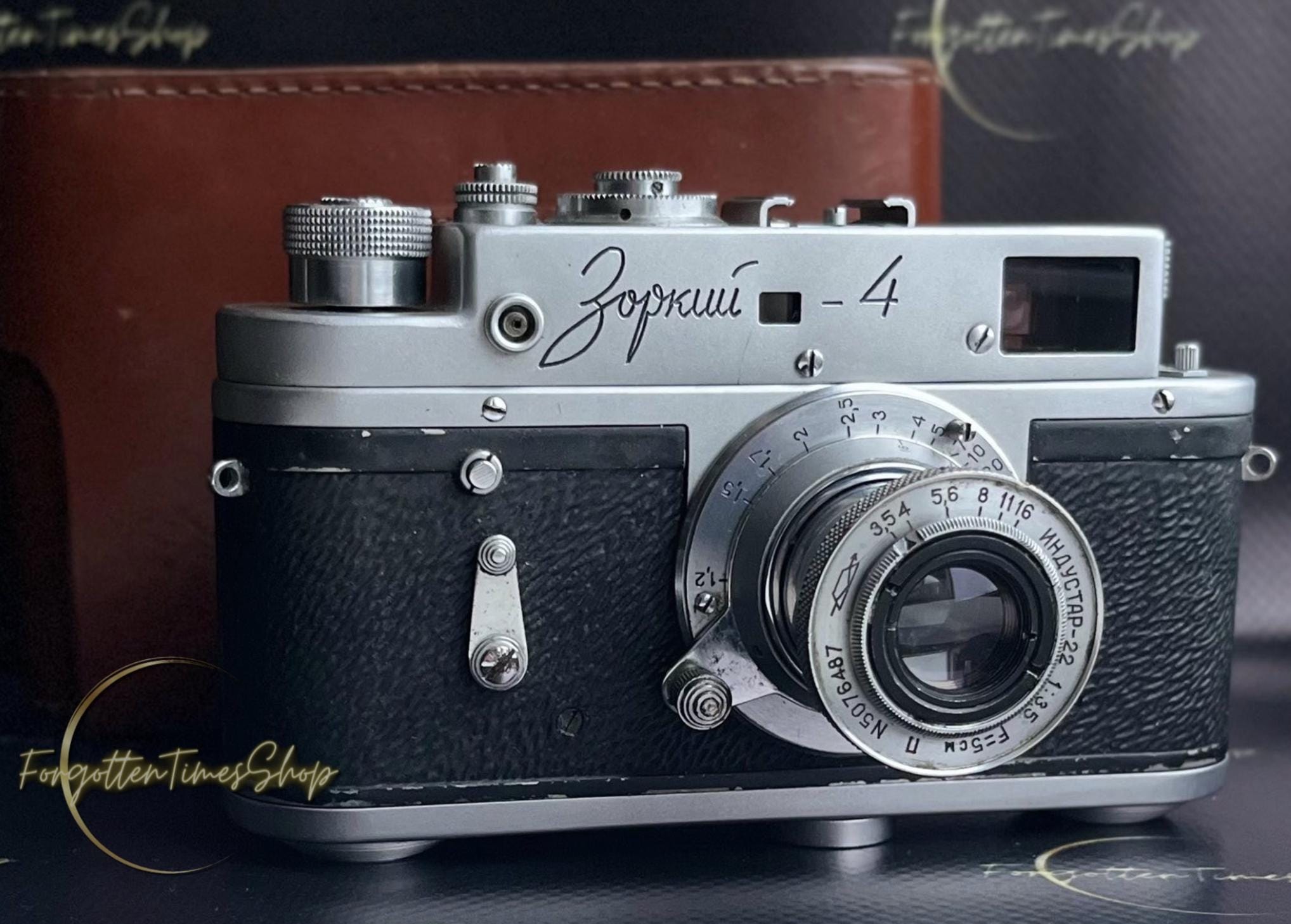 Zorki-4 Rangefinder Film Camera, Vintage Camera With Lens Industar