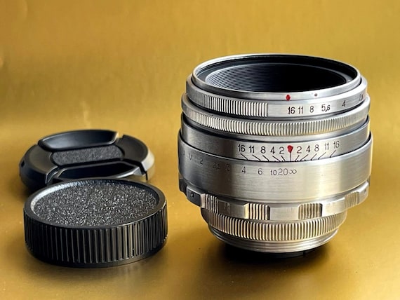 アナモフィックレンズ ヘリオス カメラレンズ アナモフィックレンズ HELIOS-44-2 シルバー 58 mm f/2.0、M42