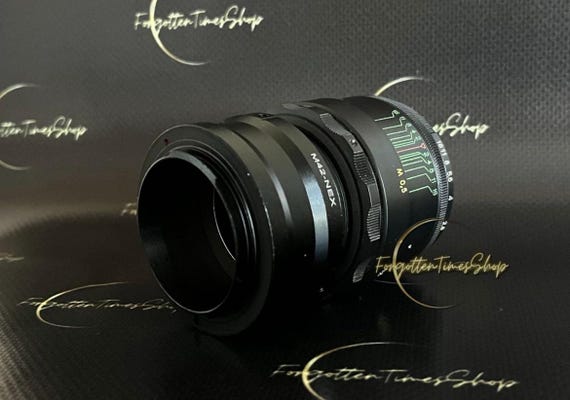 Helios-44-2 KMZ 58mm F2 Lens With Sony E NEX Adapter, Soviet