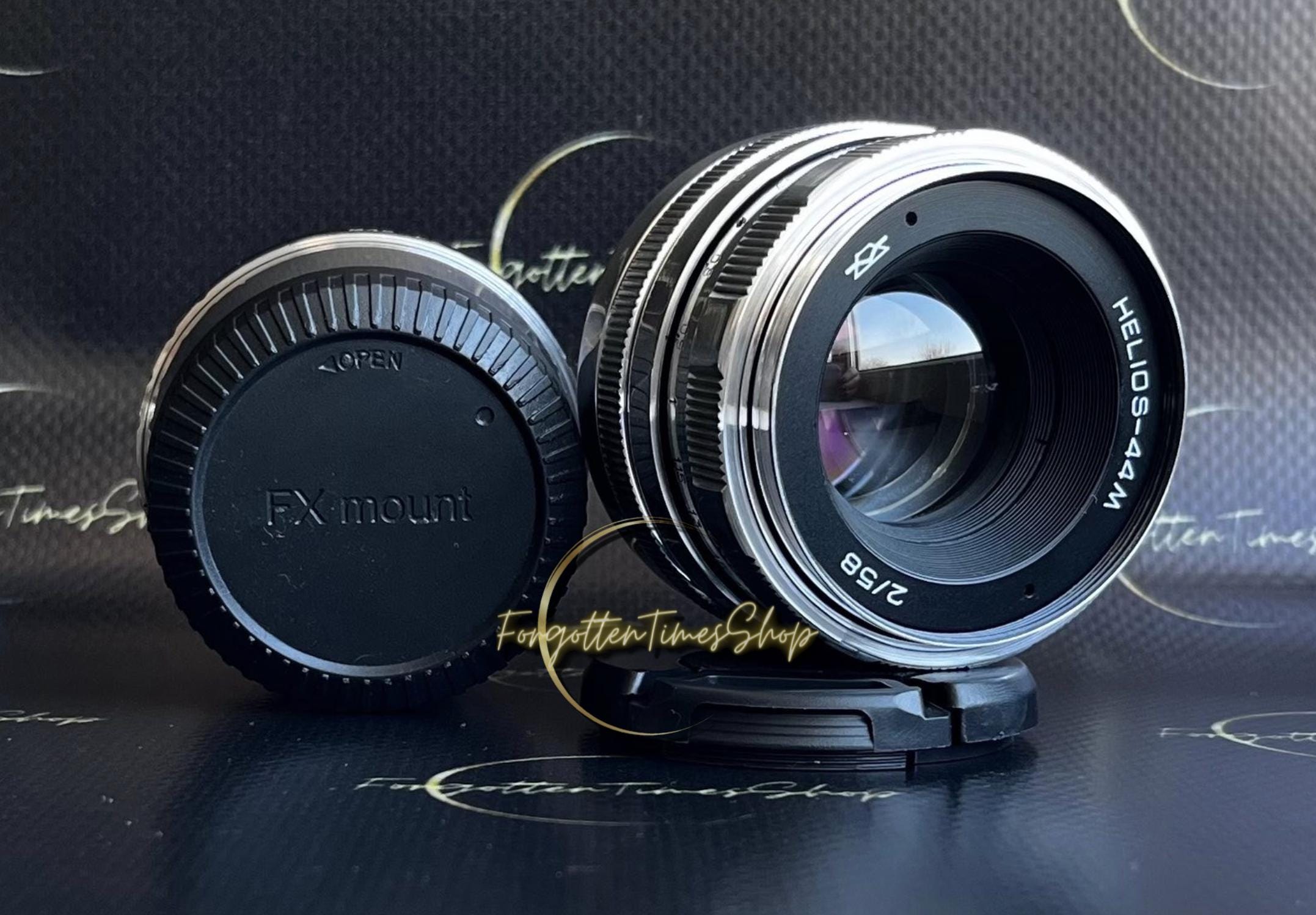 【値下げ⭐︎】HELIOS-44M F2 Helios 44 M 2/58 mm 希少レンズ、FujiFilm FX アダプター付き