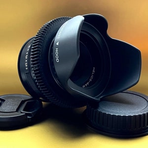 ANAMORPHIC Helios lens 44M 2/58mm Cine mod, Canon EF mount, BOKEH Flare, vintage lens, Anamorphic lens