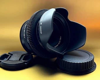 ANAMORPHIC Helios lens 44M 2/58mm Cine mod, Canon EF mount, BOKEH Flare, vintage lens, Anamorphic lens