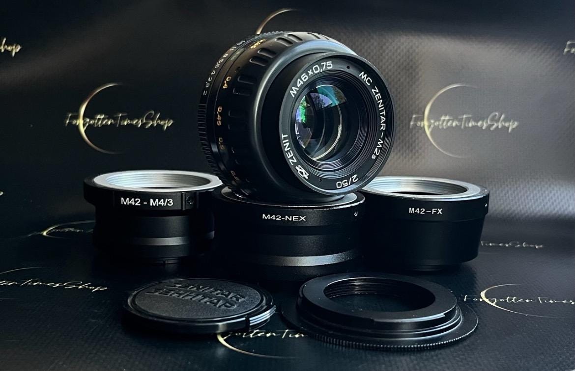 MC Zenitar-m2s 2/50 M42 Lens, Vintage Lens With Any Adapter MC Zenitar-m2s 2/50 M42 Lens, Vintage Lens With Any Adapter