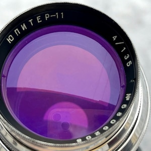 Jupiter-8 50 mm f2.0 RED Pレンズ（M39マウント、ソビエトレンズ