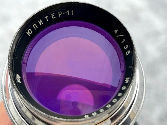 Jupiter-11 135mm/4 Lens for SLR Cameras, Soviet Vintage Lens M39