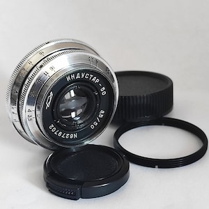 Lens Industar-50 50mm f/3.5, M39/M42 mount, vintage lens