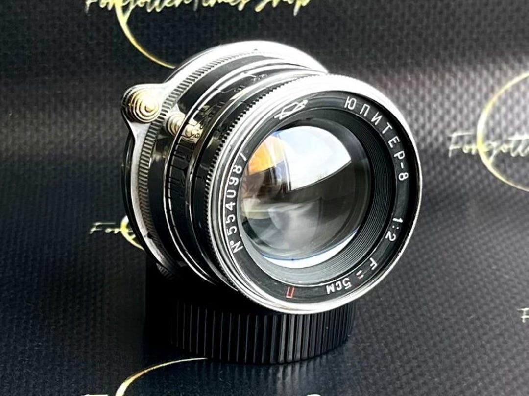 Jupiter-8 50 mm f2.0 RED P レンズ、M39 マウント、ソビエト