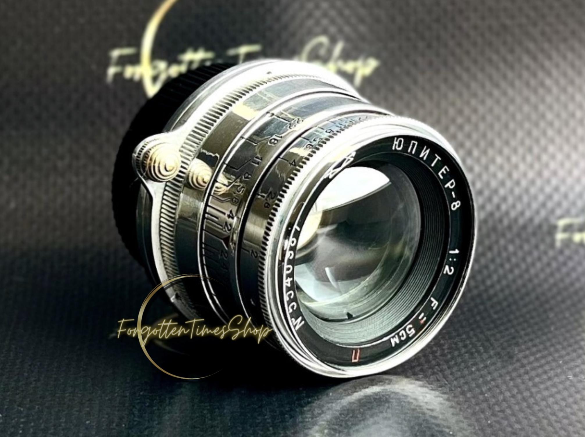 Jupiter-8 50 mm f2.0 RED Pレンズ（M39マウント、ソビエトレンズ