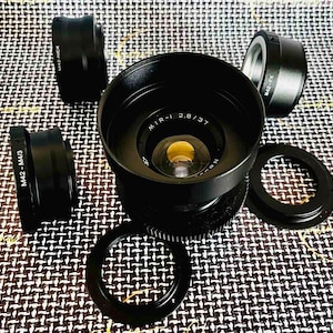 改造されたMir-1 37 mm f/2.8広角ヴィンテージレンズ（お好みのアダプター付き）、ソビエト連邦M42レンズ