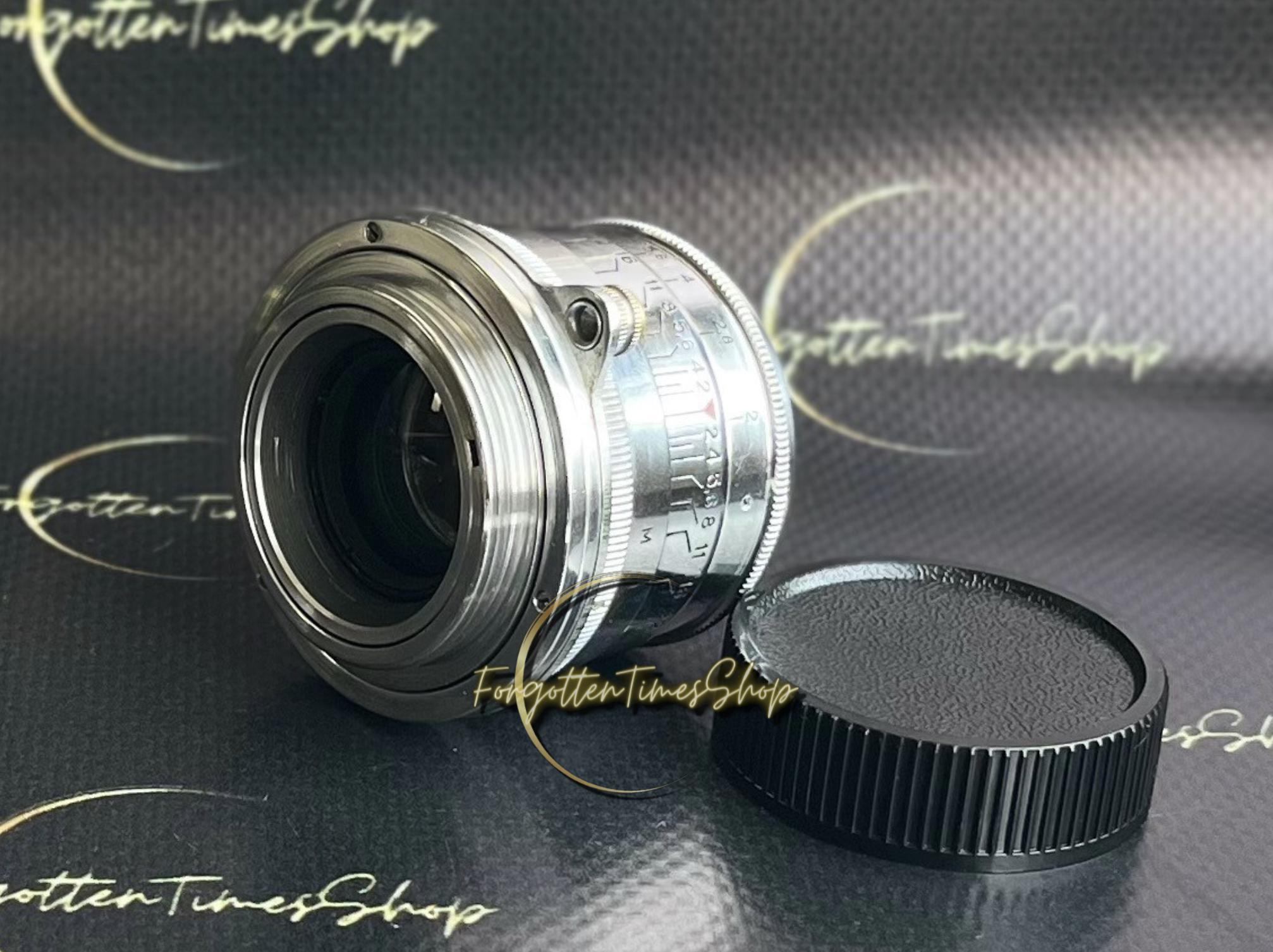 Jupiter-8 50 mm f2.0 RED Pレンズ（M39マウント、ソビエトレンズ