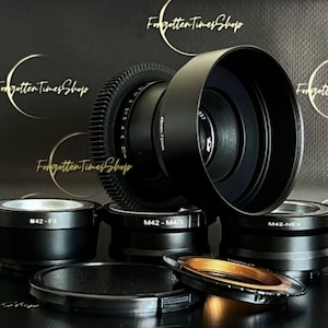 Anamorphic lens Helios 44-2 KMZ 58mm f/2.0 Cine mod, with any adapter of your choice, vintage lens with oval bokeh and flares