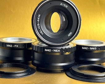 Anamorphic Helios lens 44M 2/58mm М42 Cine mod, bokeh. With any adapter of your choice Sony E (NEX), FujiFilm FX, Micro 4/3, Canon EF