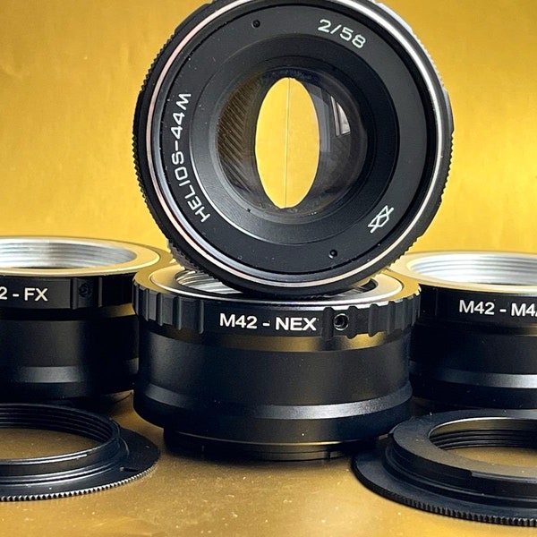 Anamorphic Helios lens 44M 2/58mm М42 Cine mod, bokeh. With any adapter of your choice Sony E (NEX), Canon EF, FujiFilm FX, Nikon, Micro 4/3