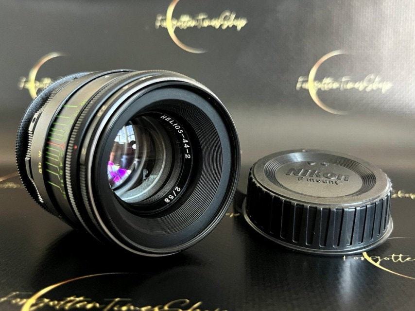 Helios-44-2 58mm F./2 Lens, M42 Mount With Nikon Adapter, Soviet