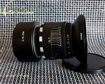 Helios 44-2 Zebra MMZ 58mm f/2 Lens with Nikon Z Adapter, Vintage Portrait Lens for mirrorless cameras