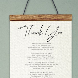 Thank You by Led Zeppelin Classical Metal Music Lyrics Gifts