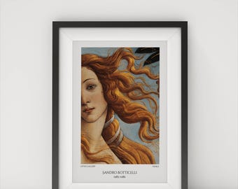 サンドロ・ボッティチェリ - ヴィーナスの誕生、詳細ポスター、即時