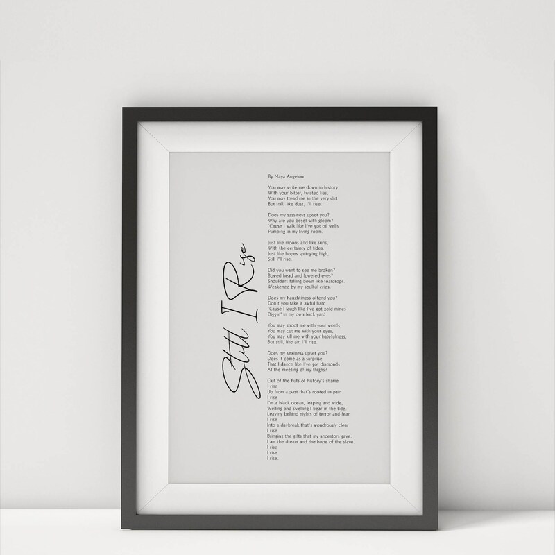 Still I Rise - Etsy UK