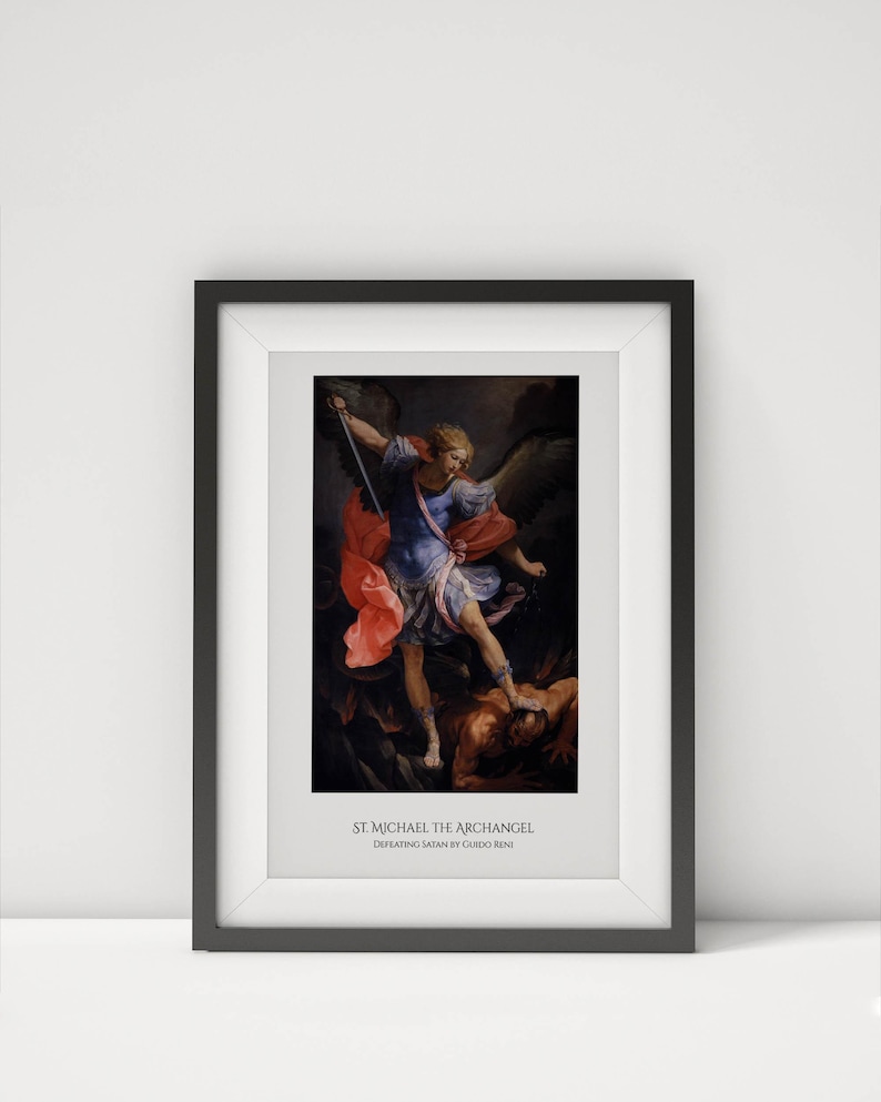St. Michael the Archangel Print, Digital Wall Print, Saint Michael Art ...